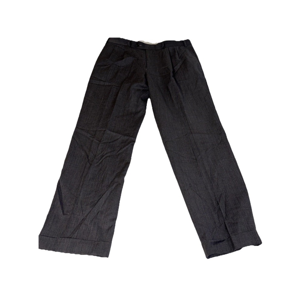 Lauren Ralph Lauren Mens 36x30 100% Wool Dress Pants Charcoal Gray
